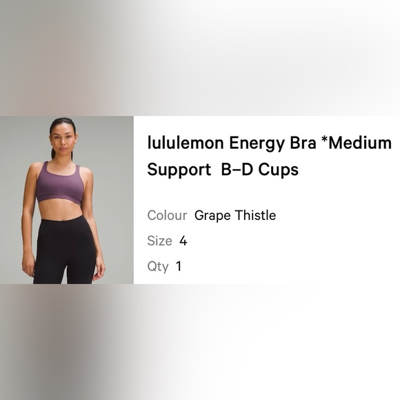 Lululemon Energy Bra - Picture 5 of 5